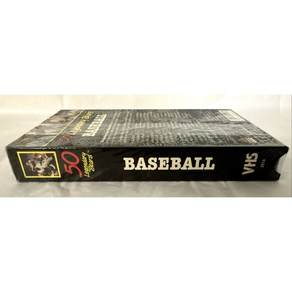 50 Legendary Stars Baseball VHS Babe Ruth Mantle Original Film Highlights SEALED - Picture 6 of 6